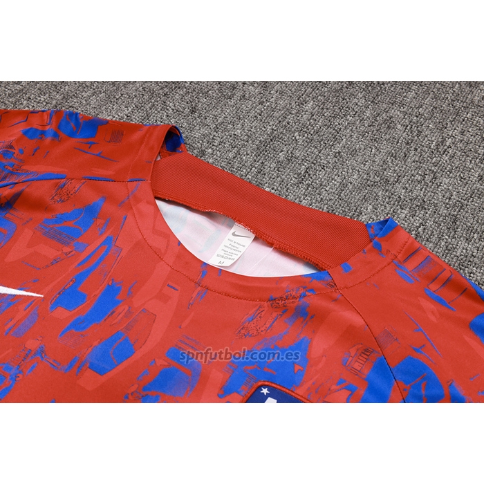 Chandal del Atletico Madrid Manga Corta 2023-2024 Rojo - Pantalon Corto